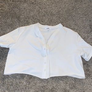 White crop top